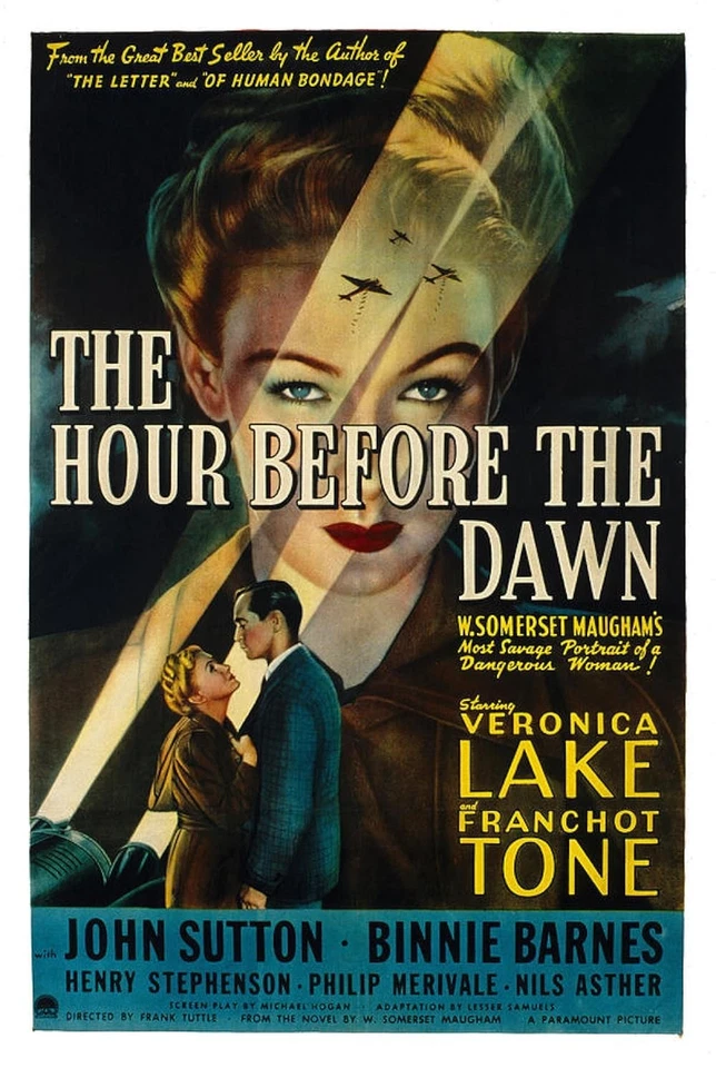 THE HOUR BEFORE DARK (1944) Veronica Lake - Public Domain DVD NO CASE RARE ! - Image 1 of 1