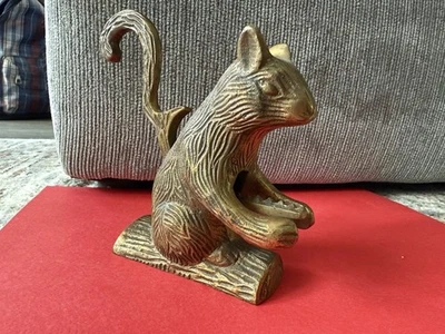 Vintage Brass (heavy) Squirrel Nutcracker Lever Action - Image 1 of 4