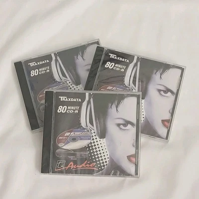 TRAXDATA 80 Minute CD-R8 ~ TXA80JC Audio Music CDR Recordable Disc  x 3 - Image 1 of 4
