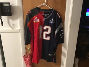 Nike NFL Tom Brady Split Trikot Tampa und NewEngland - Bild 1 von 3