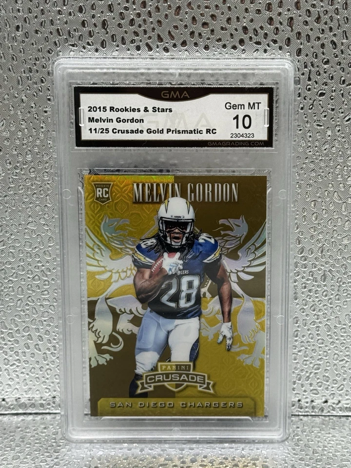 2015 Panini Rookies & Stars - Crusade Rookies Melvin Gordon #CR8 Gold /25 (RC) - Image 1 of 3