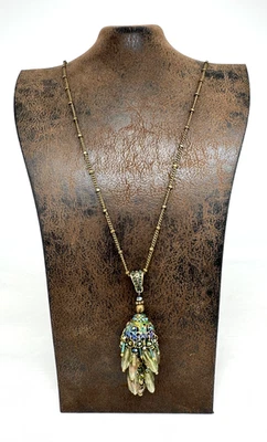 Lovely Michal Negrin Necklace With Colorful Pendant #352# - Image 1 of 4
