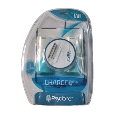 Psyclone Essentials Nintendo Wii Charge Station w/ 2 Batteries Model PX6522 NEW - Image 1 of 4