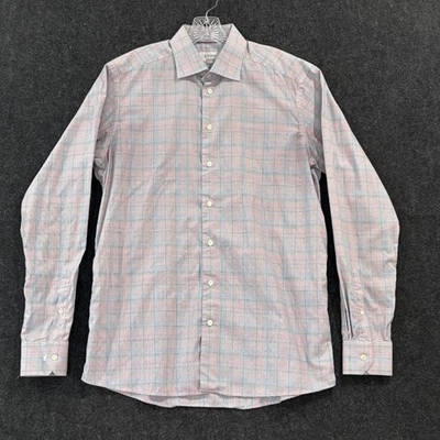 Eton Shirt Men's Large 16.5 42 Blue Red Check Contemporary Dress Long Sleeve - Image 1 of 4