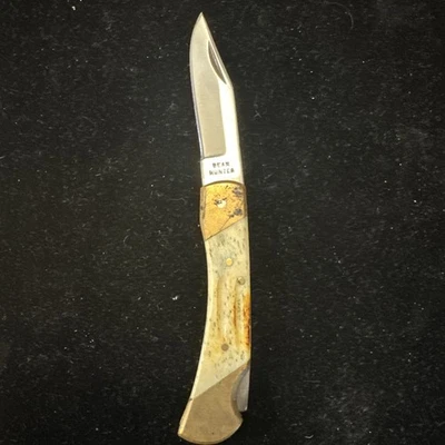 Solingen BEAR HUNTER LB-4 Stainless 440 Folding Lockback Pocket Knife - used - Image 1 of 4