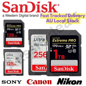 SD Card SanDisk 64GB 128GB 256GB Ultra Extreme PRO SDHC SDXC Camera Memory 4K - Picture 1 of 25