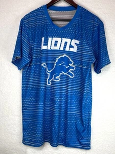Detroit Lions Adult Medium Blue Grey NFL Flag Football Reversible Jersey - Picture 1 of 9