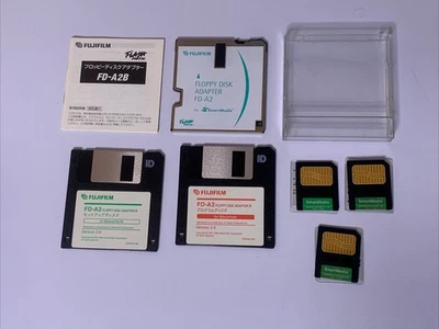 Fujifilm Floppy Disk Adapter FD-A2 & 3x SmartMedia Card 8MB - Image 1 of 4