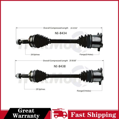 Для 1993 1994 Infiniti J30 2x задний левый задний правый вал оси TrakMotive CV - Изображение 1 из 4