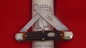 Cripple Creek #32 Chestnut Jigged Bone Engineer Knife 321224 Great Eastern GEC - Picture 1 of 9