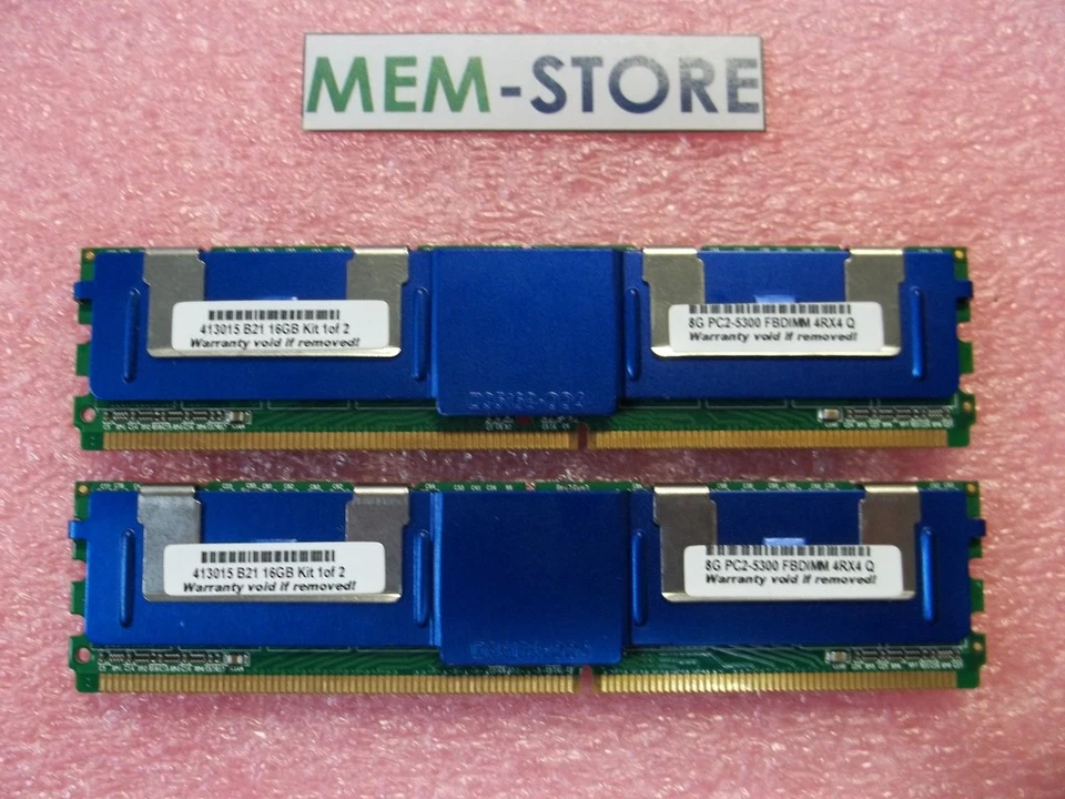 413015-B21 16GB 2x8GB DDR2-667 FBDIMM Fully Buffered Memory  HP ProLiant - Image 1 of 1