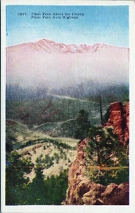Pike Peaks Above the Clouds Postcard 15674 Unposted - Picture 1 of 2