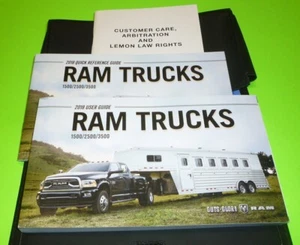 2018 RAM TRUCK USER GUIDE OWNERS MANUAL SET +case 18 1500 2500 3500 SLT LARAMIE - Picture 1 of 1
