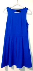 Cynthia Rowley Royal Blue Dress Women's SZ Medium Sleeveless Back Zip EXCELLENT - Picture 1 of 10