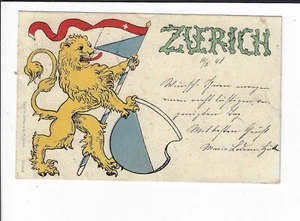 Zurich Canton Switzerland Suisse Pioneer 1898 Postcard p1107 - Picture 1 of 2