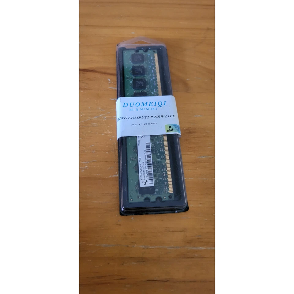 DUOMEIQI HYS64T128020HU-3S-B 1GB 2Rx8 PC2-5300U-555-12-E0 240-Pin DDR2 SDRAM - Image 1 of 4