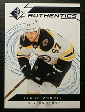 2018-19 18/19 SP Hockey ROOKIE Authentics BLUE #126 Jakub Zboril Boston Bruins