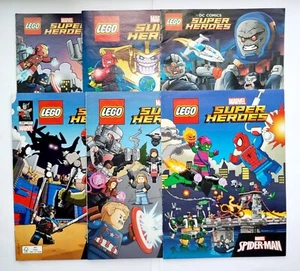 NEW LEGO SUPERHEROES MINI COMICS SET OF 6 MINT CONDITION  - Picture 1 of 6