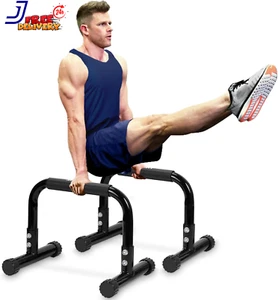 Calisthenics Gymnastics Push Up Parallel Bars Parallettes Non-Slip Hand Stand - Picture 1 of 12