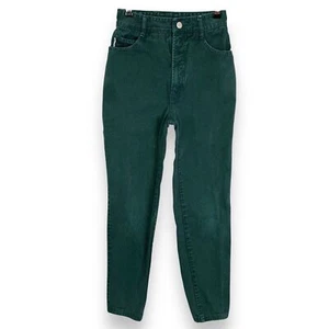 Jeans Bongo Vintage Verde Junior Taglia 3 Gamba Conica Retrò Anni 90 Ankh Peace Love - Foto 1 di 11