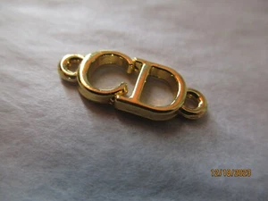 DIOR 1 CHARM 8x20 MM SMALL VIVID gold tone, THIS IS FOR 1 - Picture 1 of 3