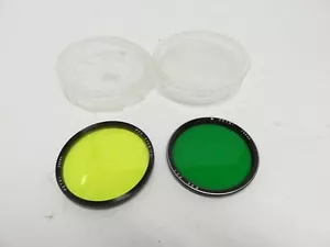 PETRI 55mm YELLOW Y2 and Green Filters - Picture 1 of 1