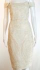 Nwt Cristahlea Beaded Ivory Blush Cocktail Dress Wedding Short Gown Small Aussie