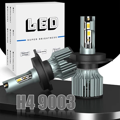 For 240SX 1995-1996 H4 LED Headlight Kit 6000K White Bulbs HIGH Low Beam 2x 60W - Image 1 of 4