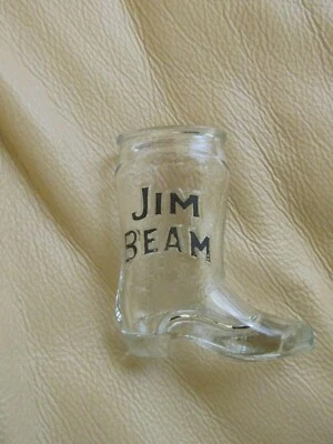 JIM BEAM - 3" Tall - Shot Glass Shaped Like a Boot - Image 1 of 4