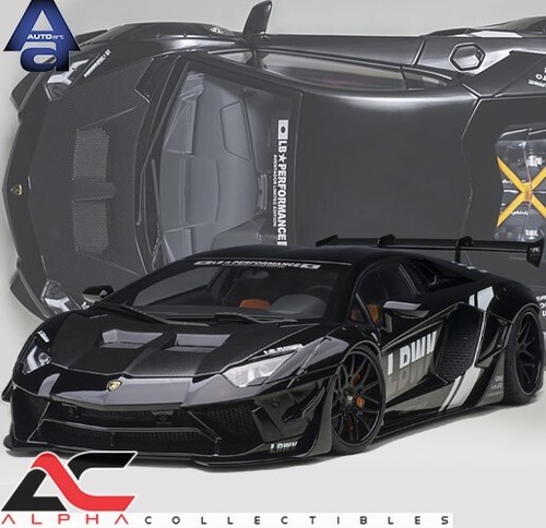 Mini GT 587 LB WORKS Lamborghini Aventador Yellow HK ToyCar Salon