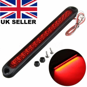 15LED 25CM Red Stop Rear Tail Brake Light Bar 12V 24V Car Truck Trailer RV - Picture 1 of 10