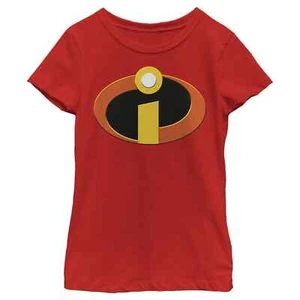 The Incredibles Girl's The Incredibles Classic Logo Graphic Tee Red, Size YL - Picture 1 of 3