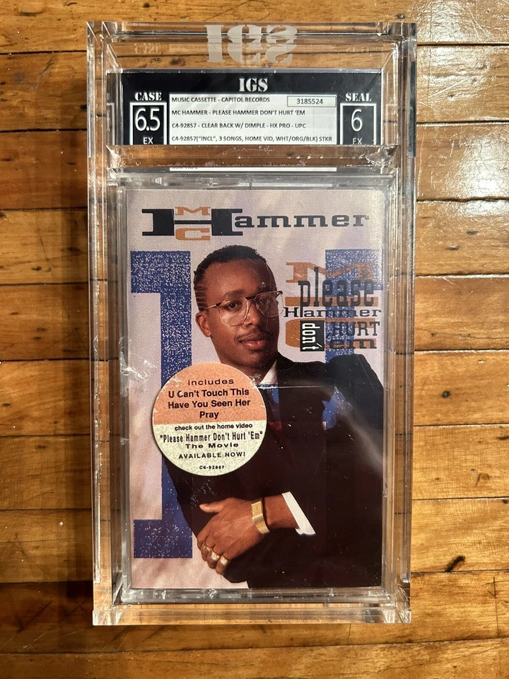 MC Hammer,  Please Hammer Don't Hurt 'Em - 1990 Cassette - Graded 6.5, 6 - Image 1 of 3