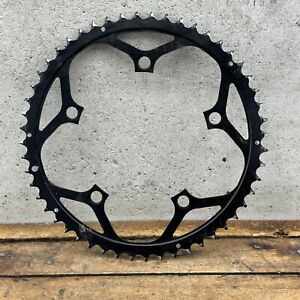 Vintage Chainring 52 Tooth 130 BCD 52-V2 52t Black Alloy Road Fits FSA Race