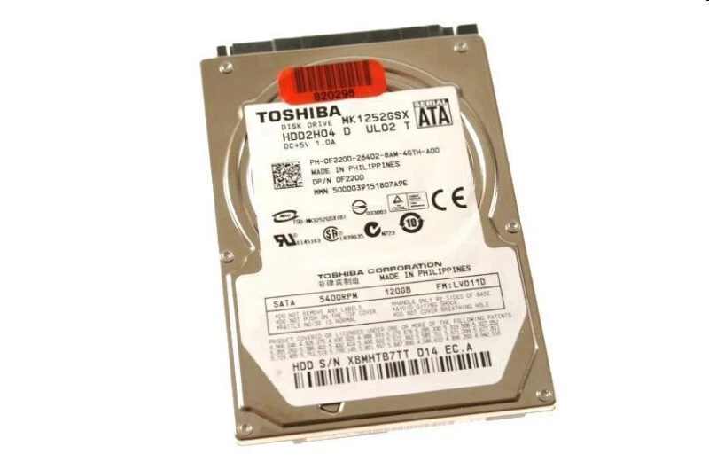 MK1252GSX - 120GB Sata 5.4k Hard Drive  - Image 1 of 1
