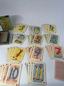 Antique Miniature Crazy Eights Card Game, Peter Pan Card Game, Whitman Publish - Picture 1 of 5