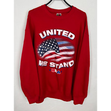 90s Vintage America USA We Stand United Patriotic 1997 Sweatshirt Crewneck