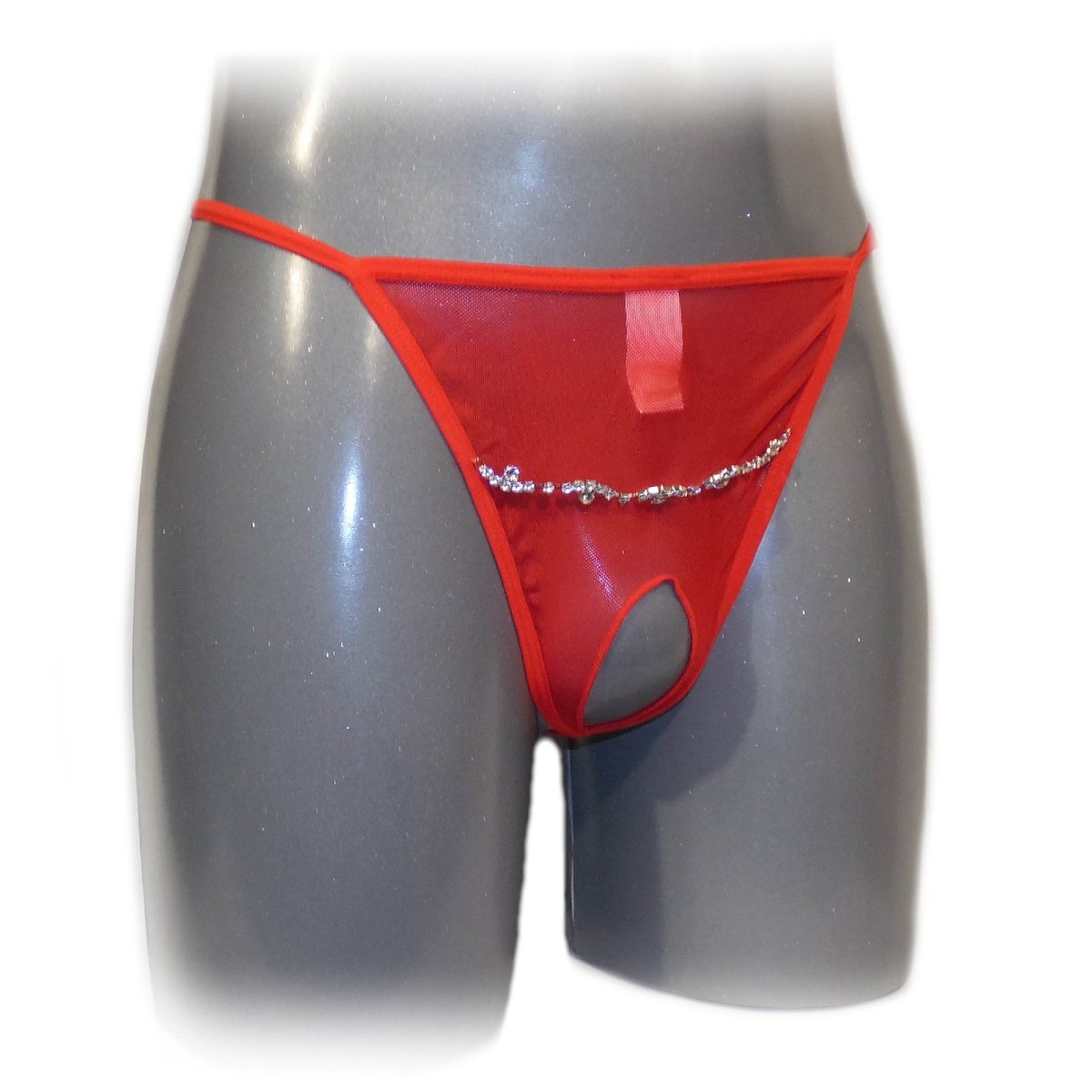 1/2 Pièces Sous-Vêtements En Soie Glacée Pour Hommes Slips Élastiques