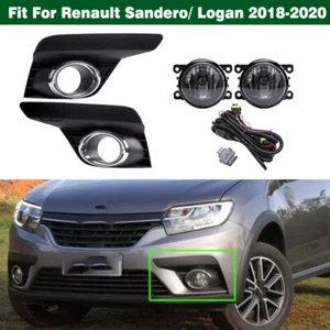 Set Fog Light Lamp W/ Cover For Renault Sandero Logan Megane Symbol 2018-2020 - Bild 1 von 7