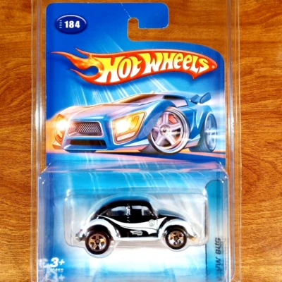 Hot Wheels Mystery Cars Kar Keepers VW Bug Volkswagen Beetle Black 5 Radios 2005 Foto 1 de 3