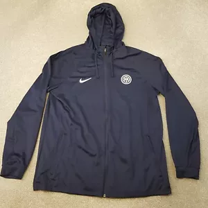 Nike Inter Milan Felpa Uomo XL Blu Slim Fit Zip Giacca Calcio Italia - Foto 1 di 9