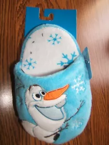 NEW Disney Frozen Olaf Scuff Slippers Boys/Girls/Unisex Kids Size Small 11/12 - Picture 1 of 3