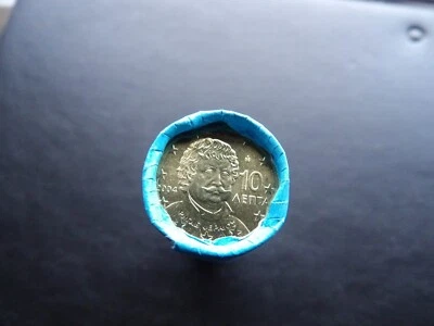 Greece 2004 UNC 40 coins 1 roll 10 euro cents Rigas Fereos (Velestinlis) - Image 1 of 3