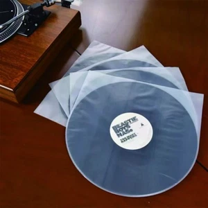 60 x 12" Inch Vinyl White Paper Poly Lined Inner Record Sleeves Anti-Static UK - Picture 1 of 10