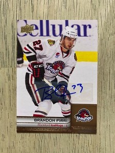 2014 Upper Deck AHL Hockey #68 BRANDON PIRRI Autographed Card