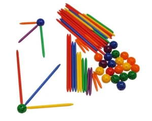Juego de 84 bolas y varillas de vértice matemáticas geometría impulso cerebral niños matemáticas - Imagen 1 de 4
