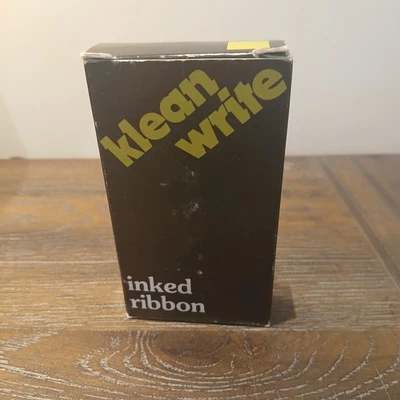 Vintage Klean Write Typewriter Ribbon Dual Spool Inked Ribbon Black Medium  - Image 1 of 4