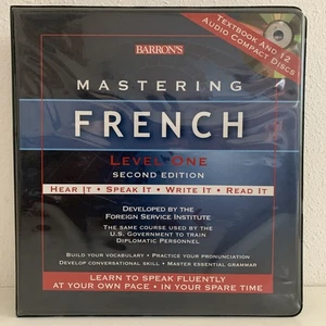 Mastering French Level One 2nd Ed Barron’s FSI Language Course 12 Cd Set - Bild 1 von 12