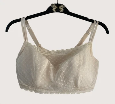 Bralette Cacique Talla 38DDD Encaje Marfil Foto 1 de 4
