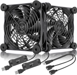 upHere 12cm USB Cooling Fan USB Fan Small Mini Blower PC Case Fan 2 Connect 410 - Picture 1 of 9